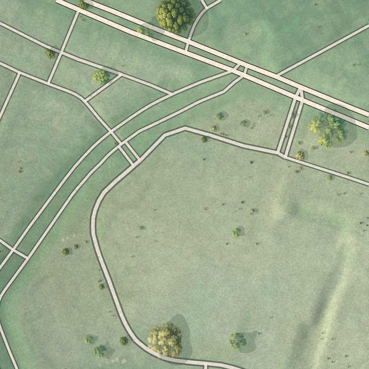 Second close-up of the map of Panway-Braddish Avenue, Maryland print showing more streets and buildings