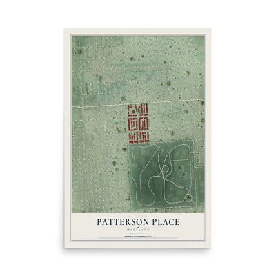 Map of Patterson Place, Maryland, 12 x 18 inch unframed archival matte print