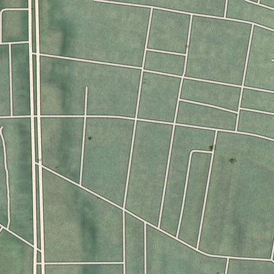 Second close-up of the map of Pen Lucy, Maryland print showing more streets and buildings