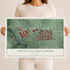 Map of Penrose-Fayette Street Outreach, Maryland, 12 x 18 inch unframed archival matte print