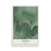 Map of Purnell, Maryland, 12 x 18 inch unframed archival matte print