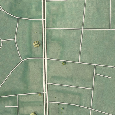 Second close-up of the map of Radnor-Winston, Maryland print showing more streets and buildings