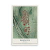 Map of Remington, Maryland, 12 x 18 inch unframed archival matte print