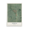 Map of Rosebank, Maryland, 12 x 18 inch unframed archival matte print