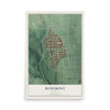 Map of Rosemont, Baltimore, Maryland, 12 x 18 inch unframed archival matte print
