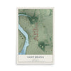 Map of Saint Helena, Maryland, 12 x 18 inch unframed archival matte print