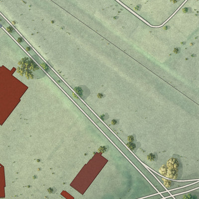 Second close-up of the map of Seton Business Park, Maryland print showing more streets and buildings