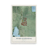 Map of Sharp-Leadenhall, Maryland, 12 x 18 inch unframed archival matte print