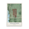 Map of South Baltimore, Maryland, 12 x 18 inch unframed archival matte print