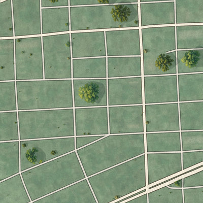 Second close-up of the map of Union Square, Maryland print showing more streets and buildings