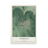 Map of Wakefield, Maryland, 12 x 18 inch unframed archival matte print
