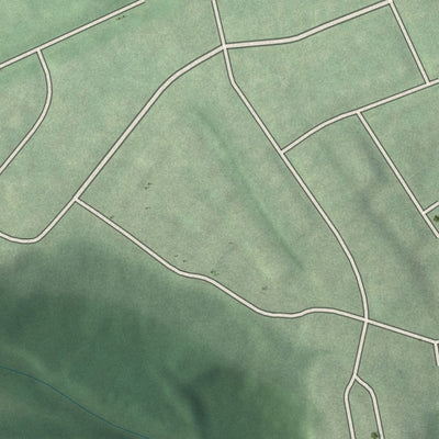 Second close-up of the map of Wakefield, Maryland print showing more streets and buildings