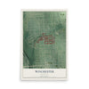 Map of Winchester, Maryland, 12 x 18 inch unframed archival matte print