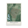 Map of Berwyn Heights, Maryland, 12 x 18 inch unframed archival matte print