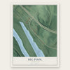 Big Pool, Maryland map print, the full design