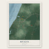 Bivalve, Maryland map print, the full design