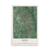 Map of Bowie, Maryland, 12 x 18 inch unframed archival matte print