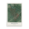 Map of Brentwood, Maryland, 12 x 18 inch unframed archival matte print