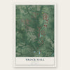 Brock Hall, Maryland map print, the full design