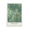 Map of Burtonsville, Maryland, 12 x 18 inch unframed archival matte print