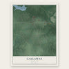 Callaway, Maryland map print, the full design