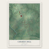Cherry Hill, Cecil County, Maryland map print, the full design