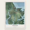 Chester, Maryland map print, the full design