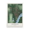 Map of Chestertown, Maryland, 12 x 18 inch unframed archival matte print