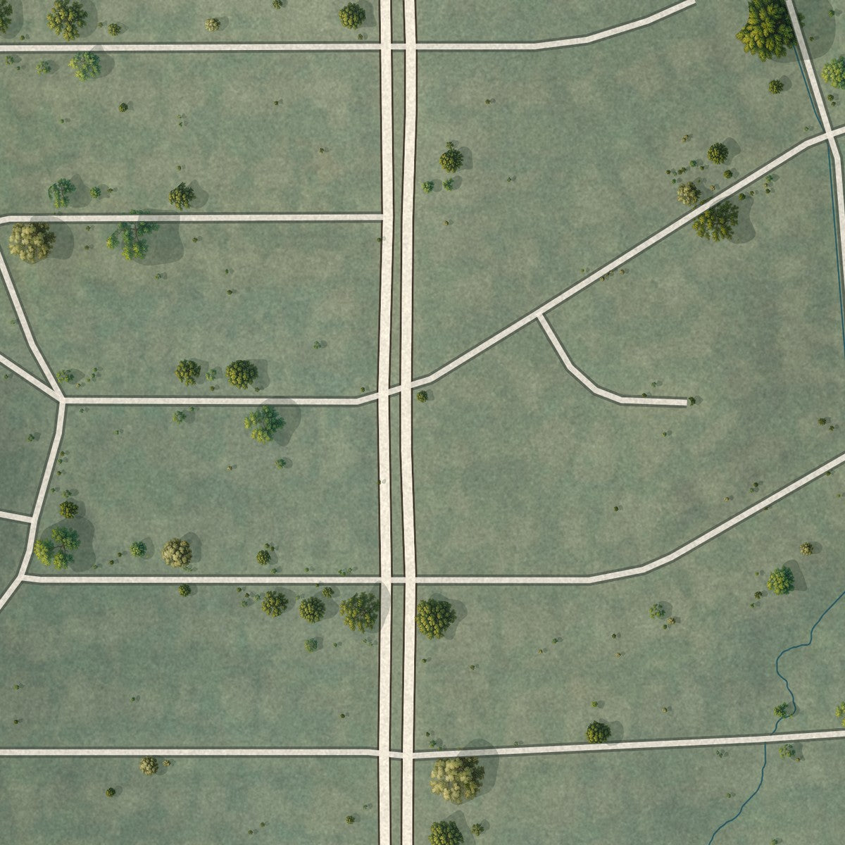 Second close-up of the map of Chevy Chase Section Three, Maryland print showing more streets and buildings