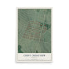 Map of Chevy Chase View, Maryland, 12 x 18 inch unframed archival matte print