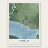 Choptank, Maryland map print, the full design