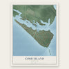 Cobb Island, Maryland map print, the full design