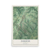 Map of Damascus, Maryland, 12 x 18 inch unframed archival matte print