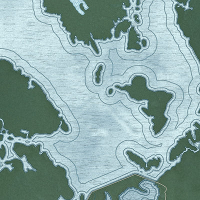 Close-up of the map of Dames Quarter, Maryland print showing street and building detail