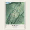 Dargan, Maryland map print, the full design