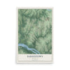 Map of Darnestown, Maryland, 12 x 18 inch unframed archival matte print