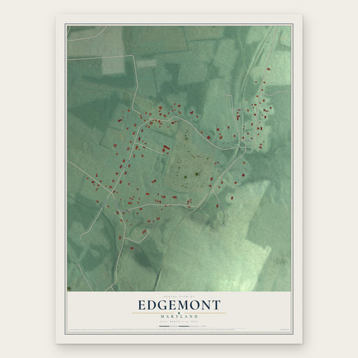 Edgemont, Maryland map print, the full design