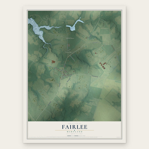 Fairlee, Maryland map print, the full design
