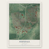 Ferndale, Maryland map print, the full design