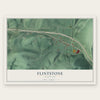 Flintstone, Maryland map print, the full design