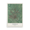 Map of Frederick, Maryland, 12 x 18 inch unframed archival matte print