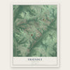 Friendly, Maryland map print, the full design