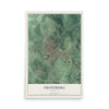 Map of Frostburg, Maryland, 12 x 18 inch unframed archival matte print