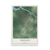 Map of Fruitland, Maryland, 12 x 18 inch unframed archival matte print