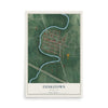 Map of Funkstown, Maryland, 12 x 18 inch unframed archival matte print