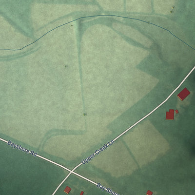 Close-up of the map of Georgetown, Maryland print showing street and building detail