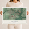 Map of Glenmont, Maryland, 12 x 18 inch unframed archival matte print
