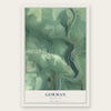 Gorman, Maryland map print, the full design