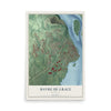 Map of Havre de Grace, Maryland, 12 x 18 inch unframed archival matte print