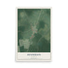 Map of Henderson, Maryland, 12 x 18 inch unframed archival matte print